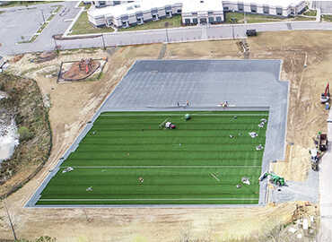 Falls Lake High School Contruction Soccer Field